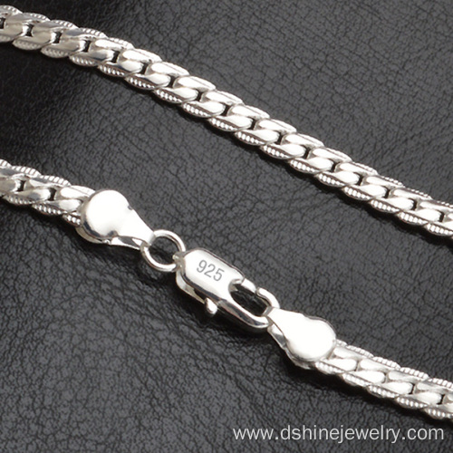 Multiple Sizes Women silver Jewelry Curb Link Chain Necklace